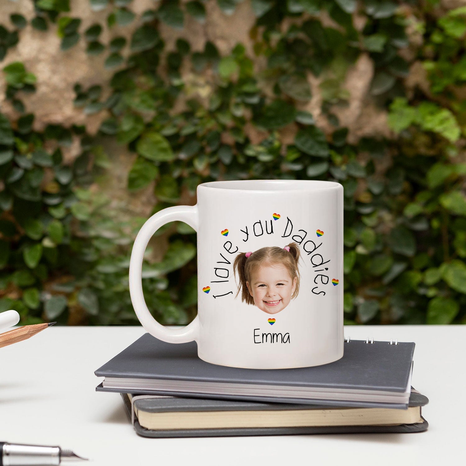 I Love You Daddies - Personalized  gift For Gay Dads - Custom Mug - MyMindfulGifts