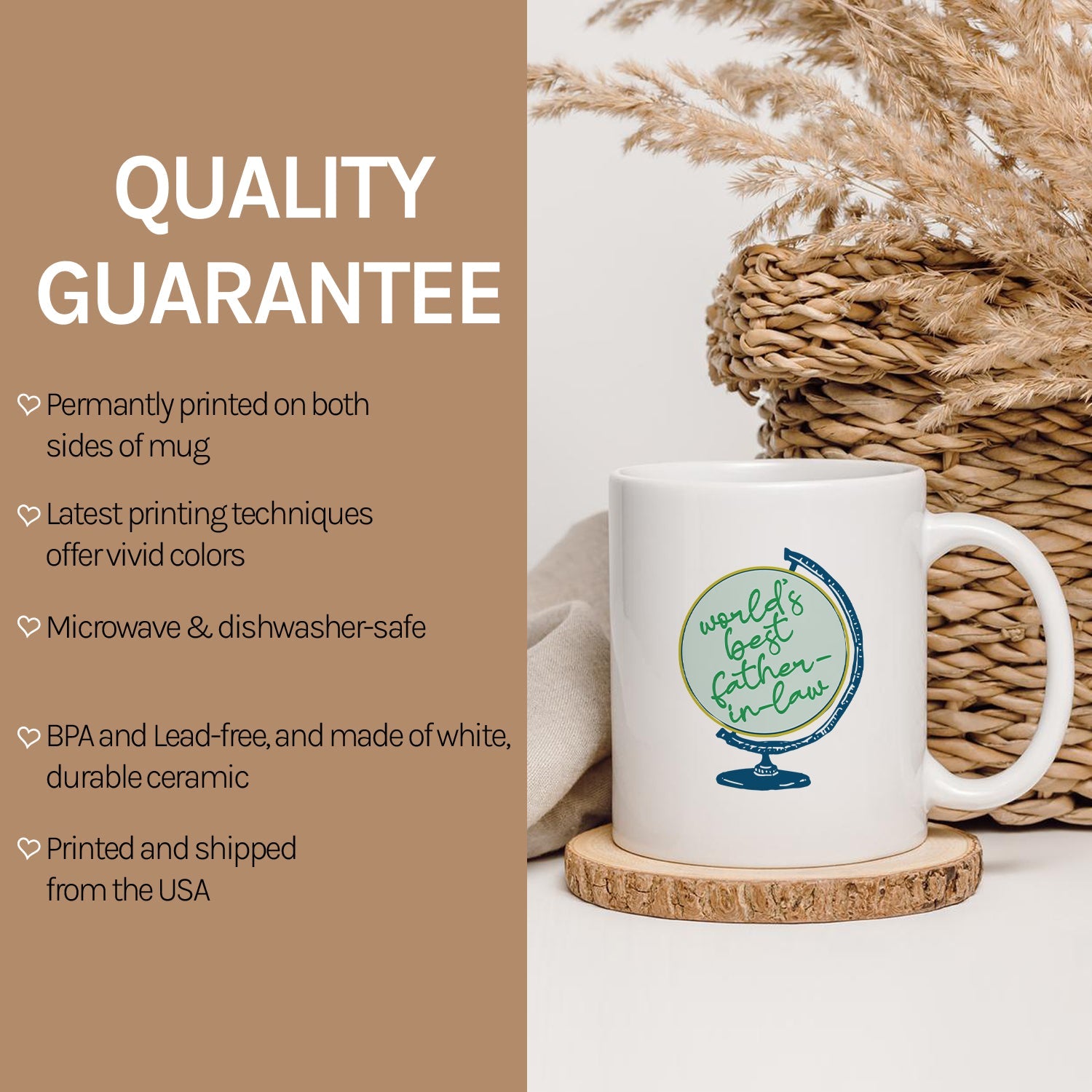 World's Best Father In Law - Personalized  gift For Father In Law - Custom Mug - MyMindfulGifts
