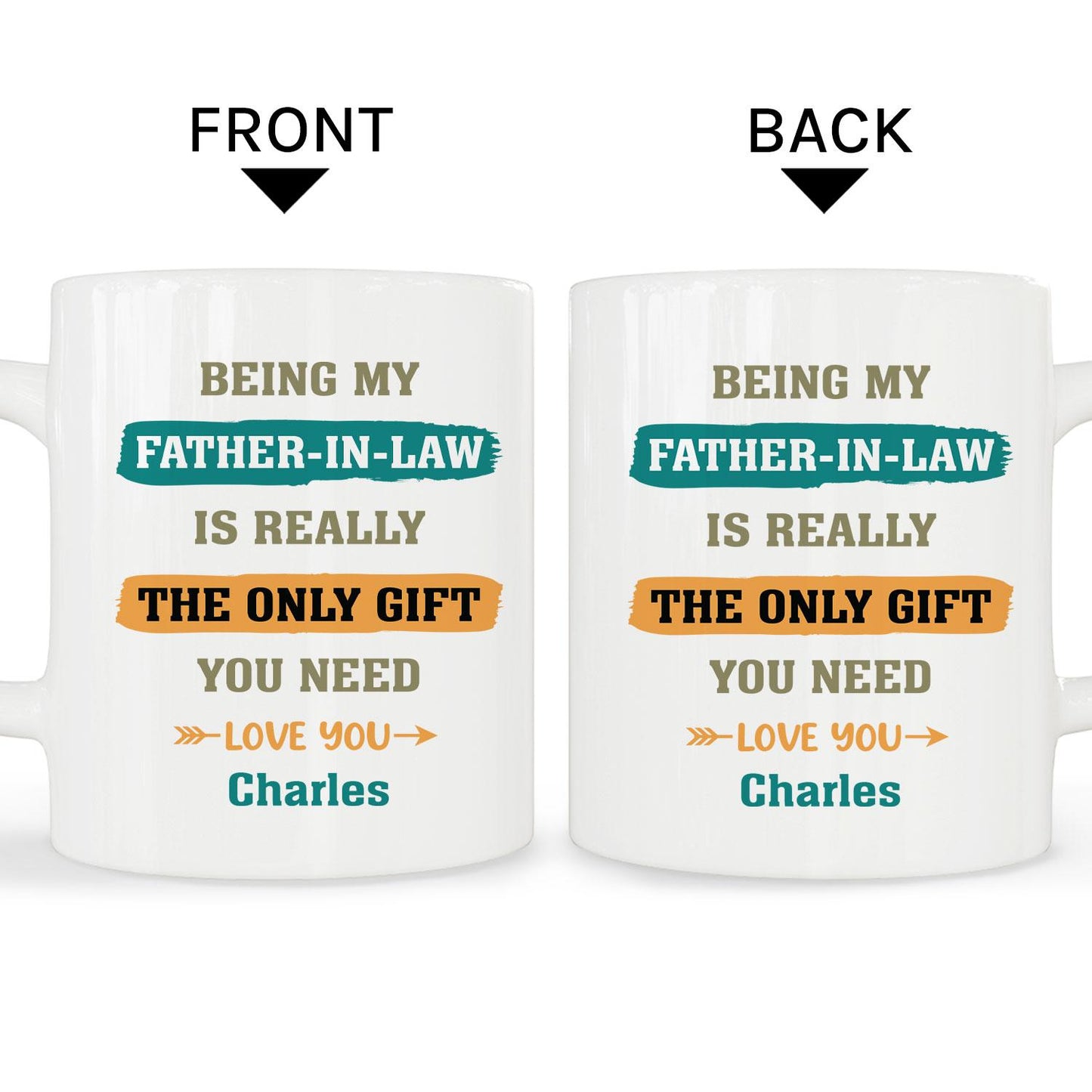 Being My Father In Law Is Really The Only Gift You Need - Personalized  gift For Father In Law - Custom Mug - MyMindfulGifts