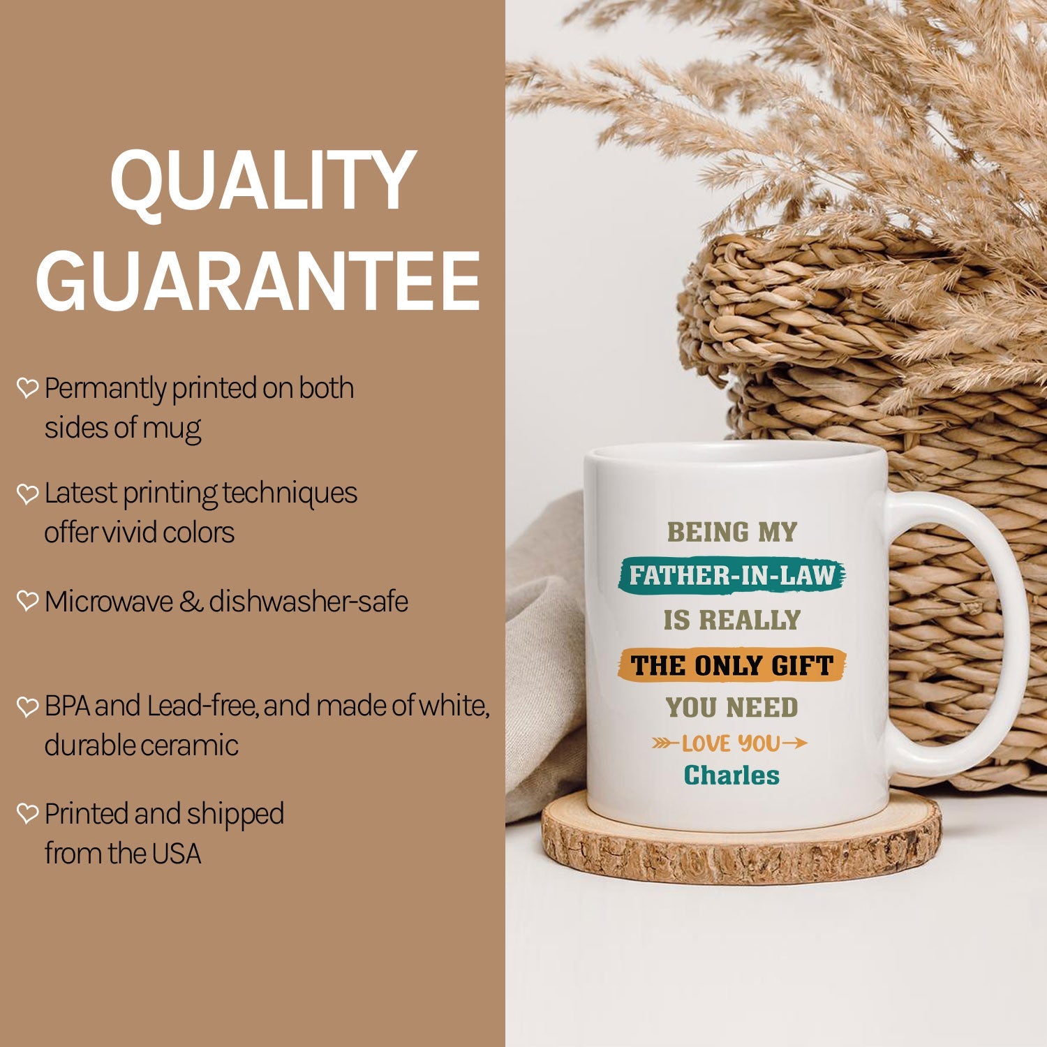 Being My Father In Law Is Really The Only Gift You Need - Personalized  gift For Father In Law - Custom Mug - MyMindfulGifts