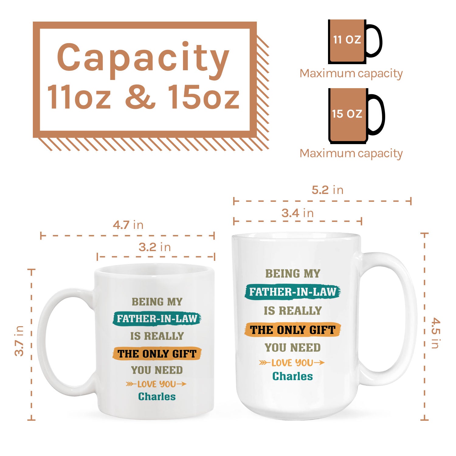 Being My Father In Law Is Really The Only Gift You Need - Personalized  gift For Father In Law - Custom Mug - MyMindfulGifts