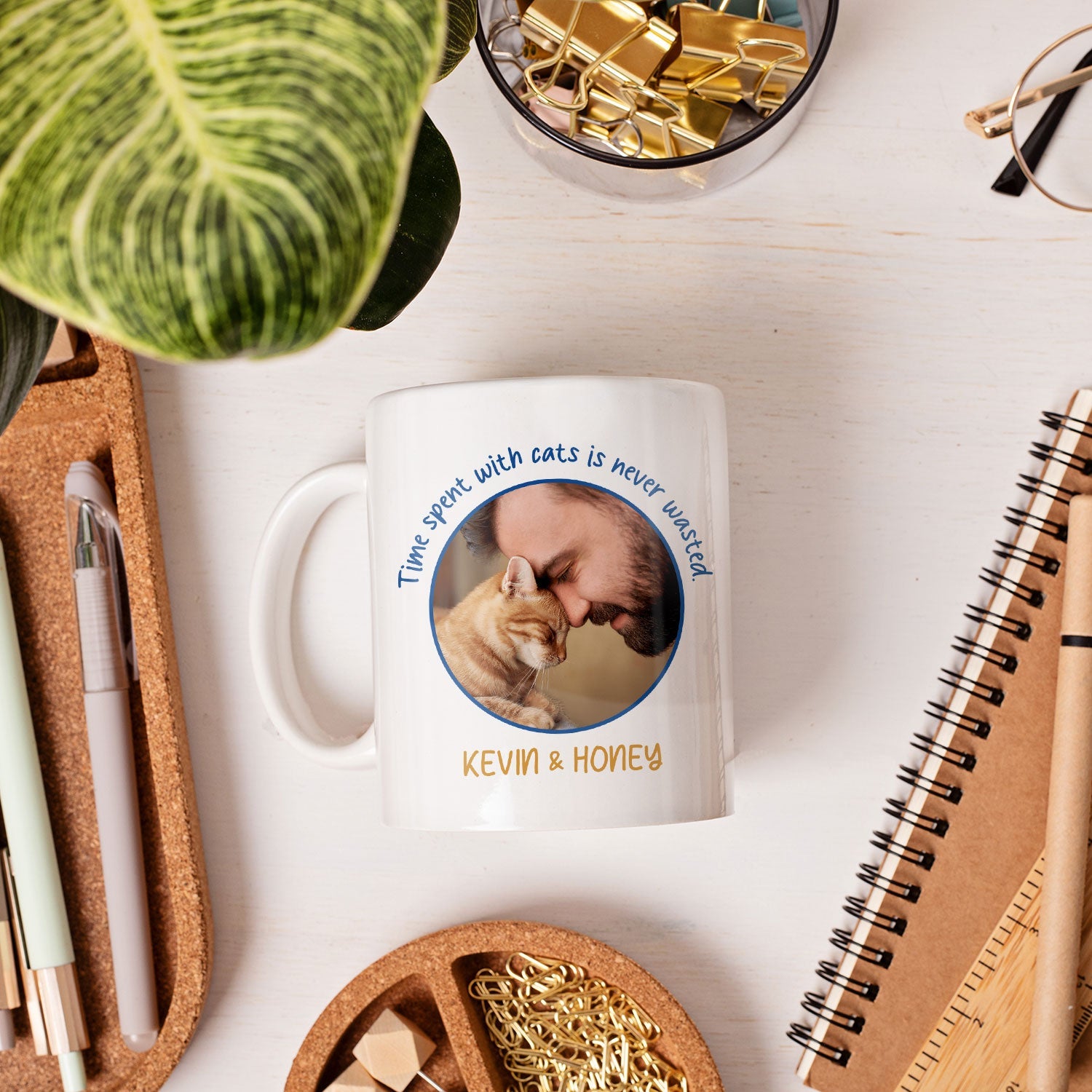 Best Cat Dad - Personalized  gift For Cat Dad - Custom Mug - MyMindfulGifts