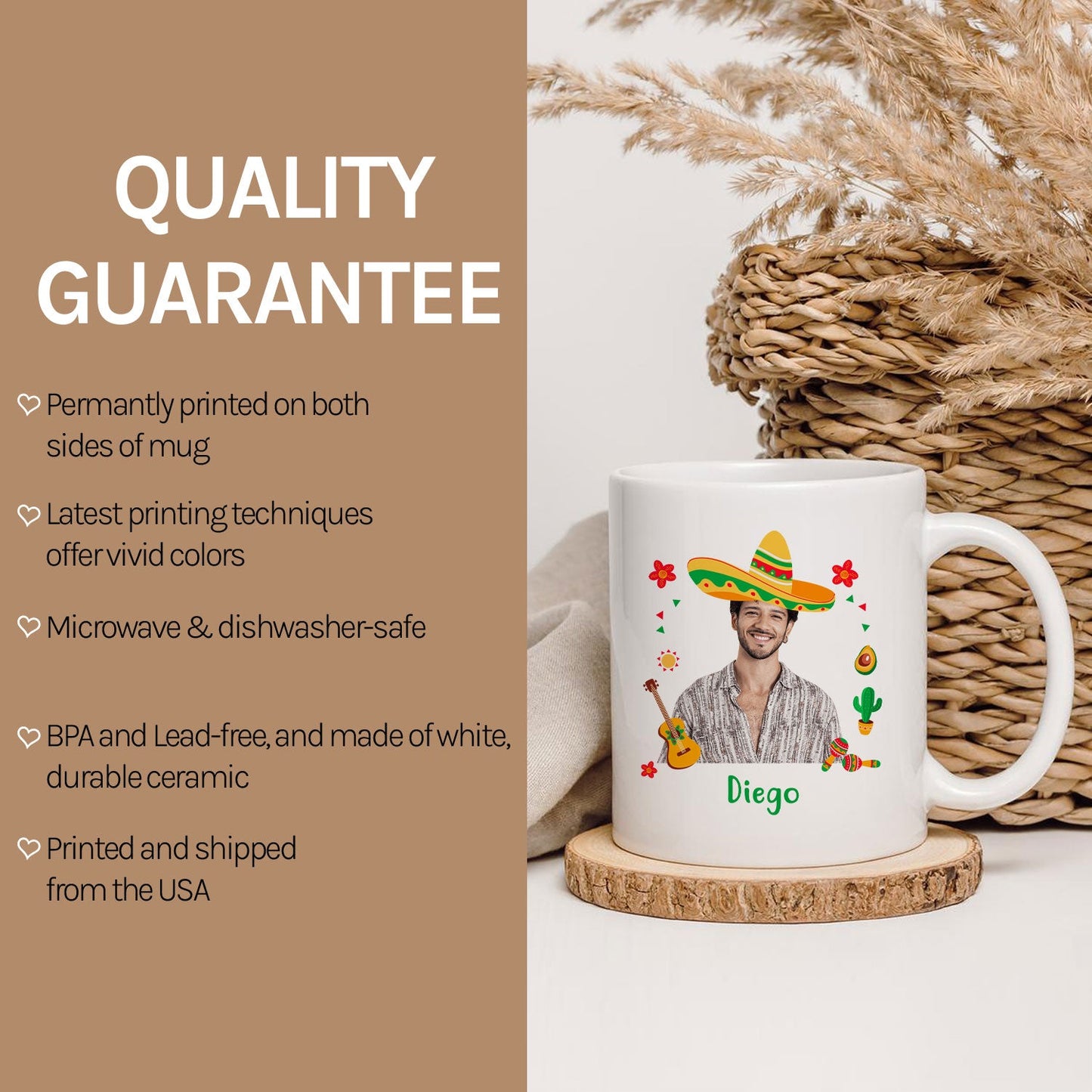 Papacito - Personalized  gift For Mexican Dad - Custom Mug - MyMindfulGifts