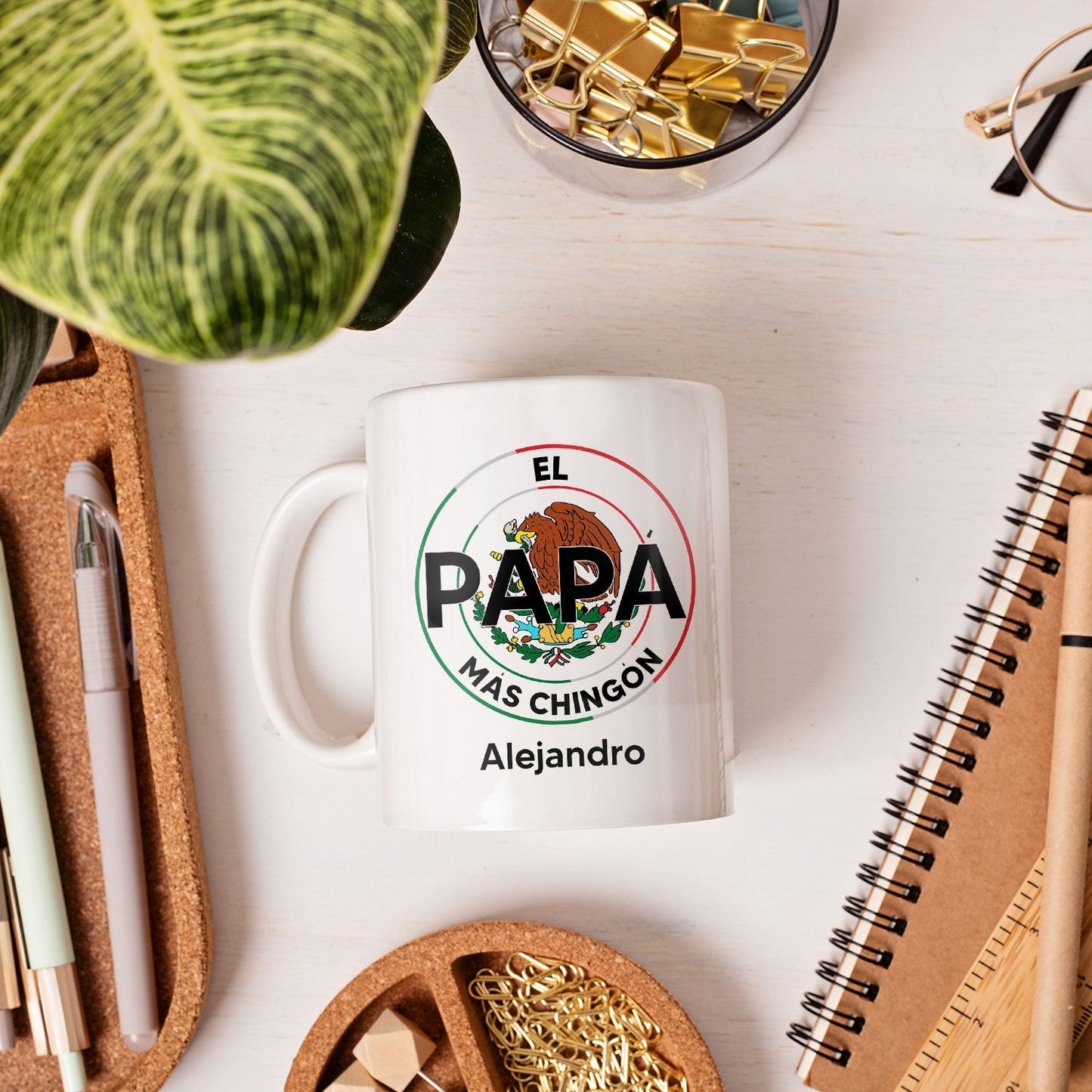 El Papa Mas Chingon - Personalized  gift For Mexican Dad - Custom Mug - MyMindfulGifts