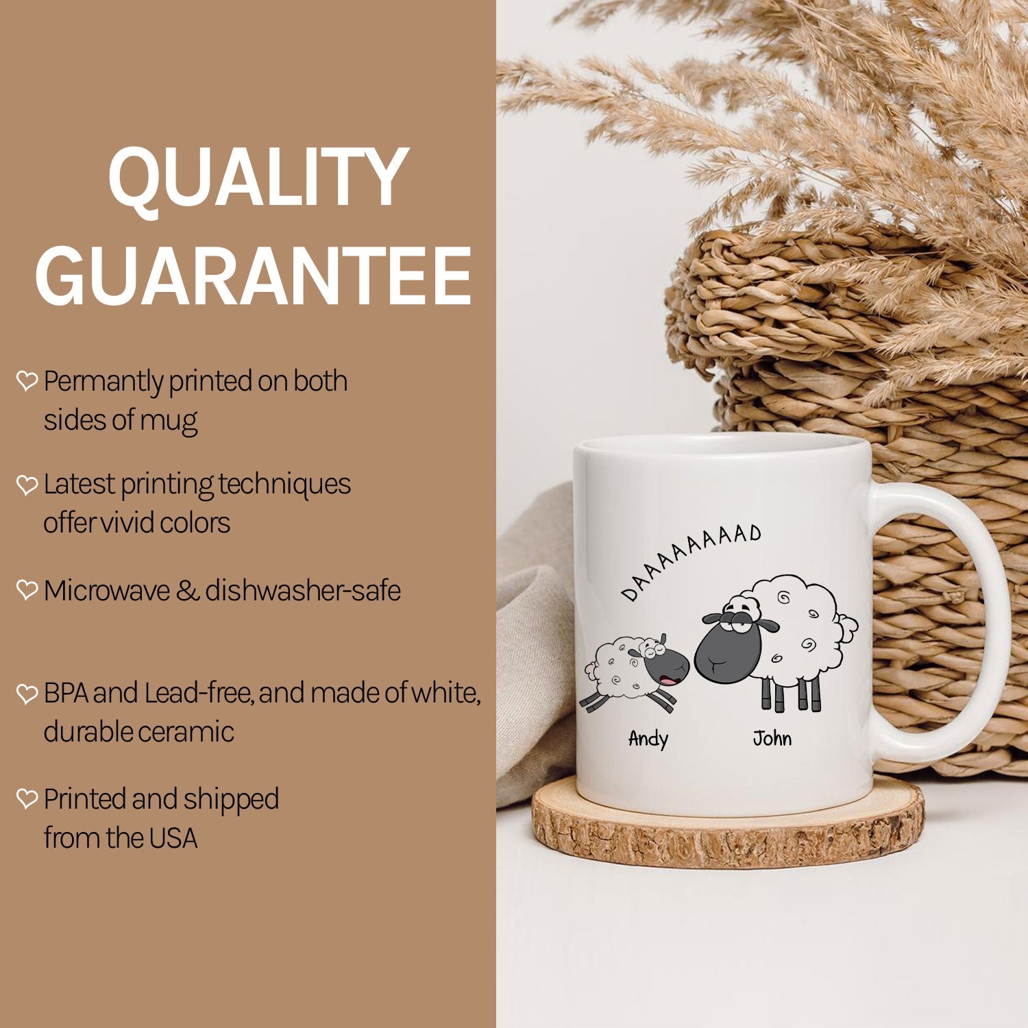 DAAAAAAAAD - Personalized  gift For Dad - Custom Mug - MyMindfulGifts
