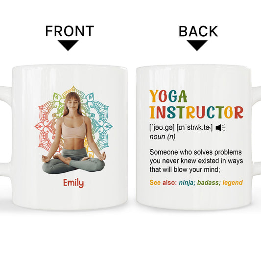 Yoga Instructor Definition - Personalized  gift For Yoga Lovers - Custom Mug - MyMindfulGifts