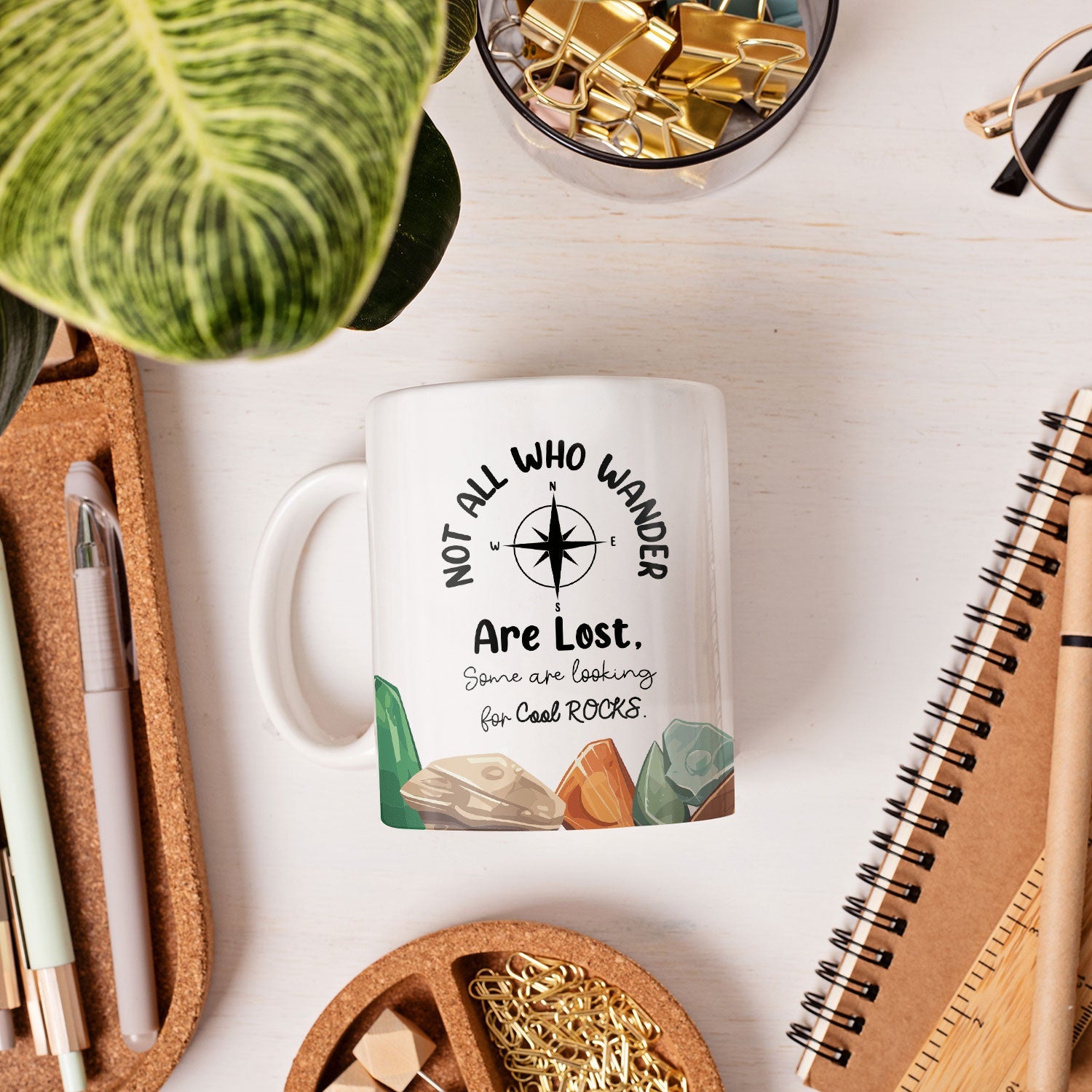 Not All Who Wander Are Lost - Personalized  gift For Geologist - Custom Mug - MyMindfulGifts