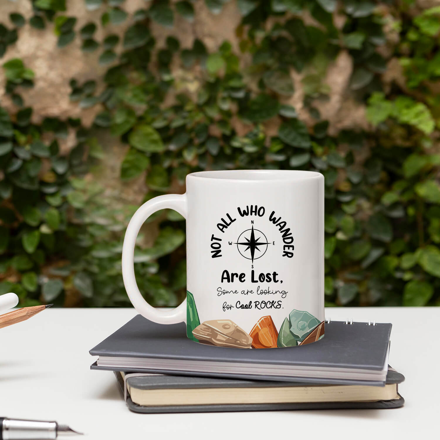 Not All Who Wander Are Lost - Personalized  gift For Geologist - Custom Mug - MyMindfulGifts