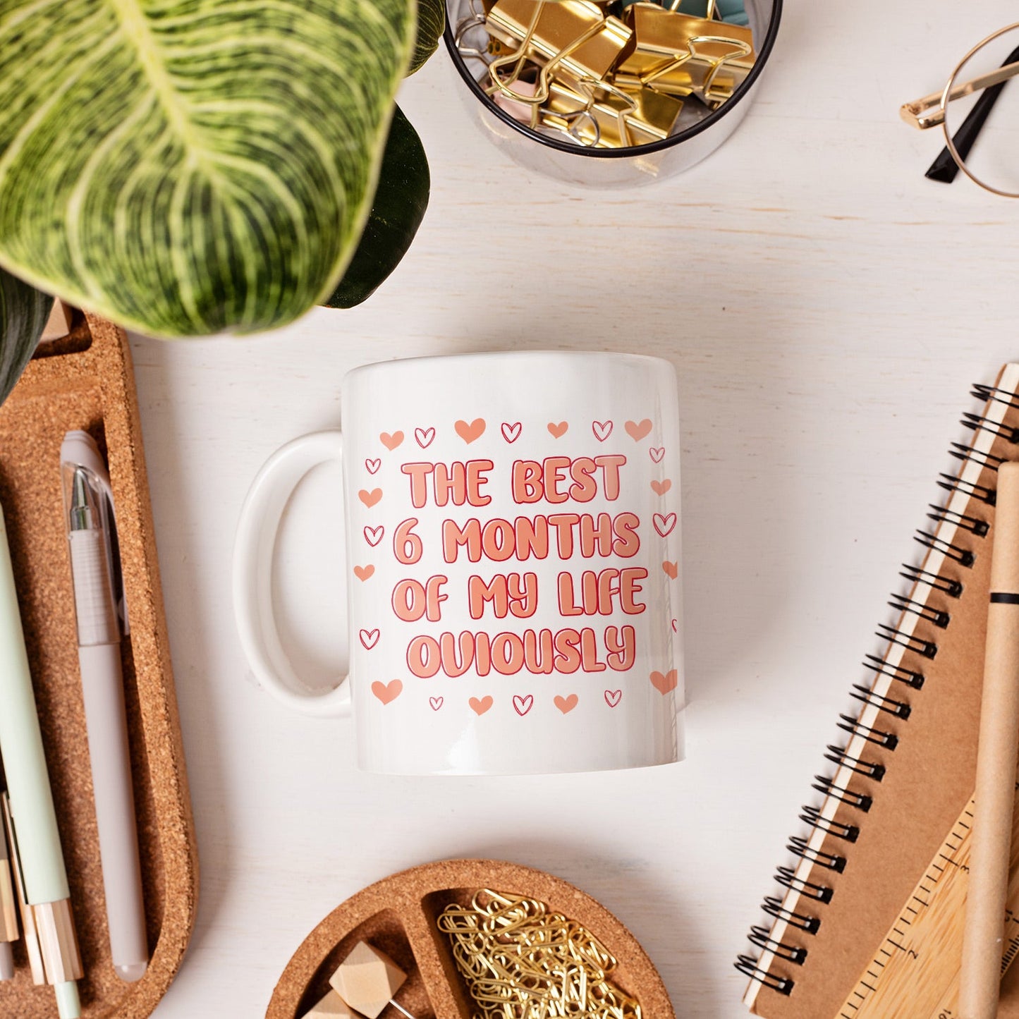 The Best 6 Months Of My Life - Personalized 6 Month Anniversary gift For Him or Her - Custom Mug - MyMindfulGifts