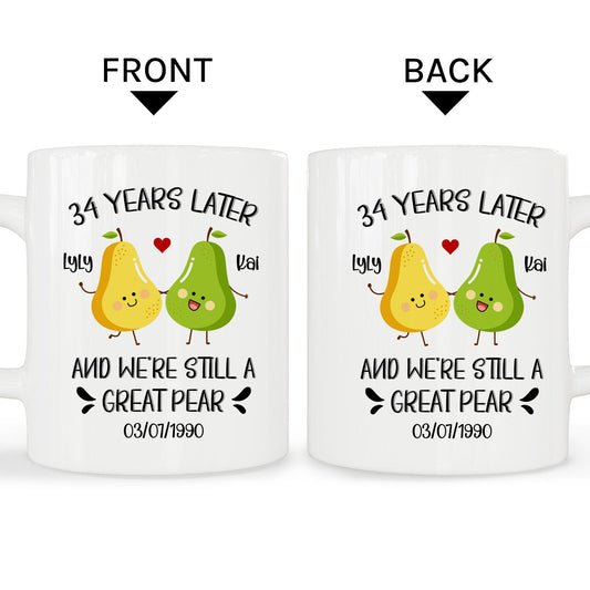 We're Still A Great Pear - Personalized 31 Year Anniversary gift For Parents, Husband or Wife - Custom Mug - MyMindfulGifts