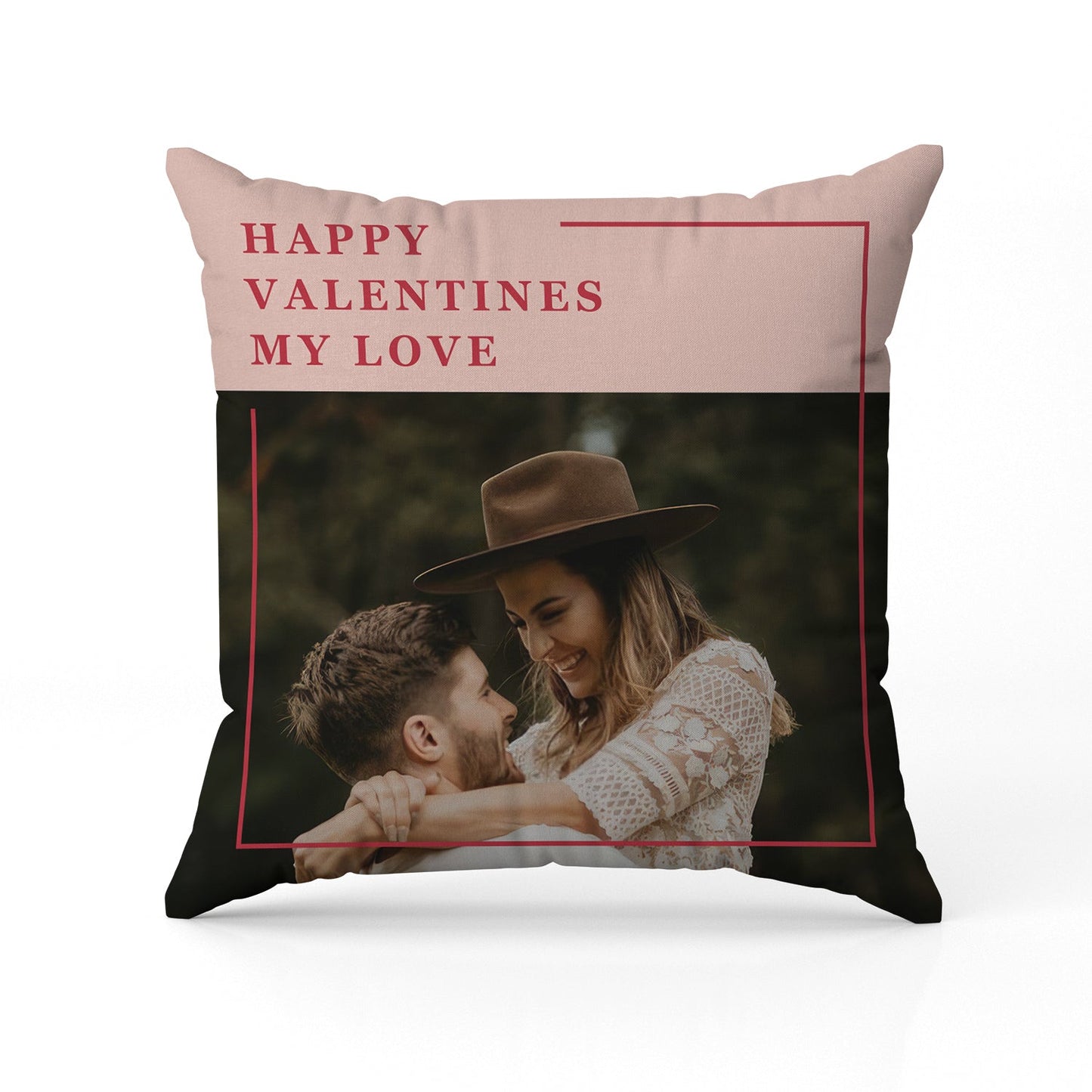 Happy Valentine's Day - Personalized Valentine's Day gift For Him or Her - Custom Pillow - MyMindfulGifts