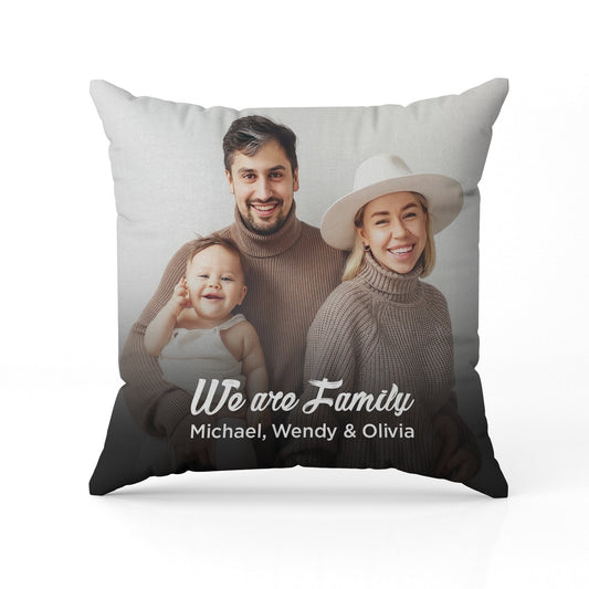 We Are Family - Personalized Valentine's Day or Christmas gift For Family - Custom Pillow - MyMindfulGifts