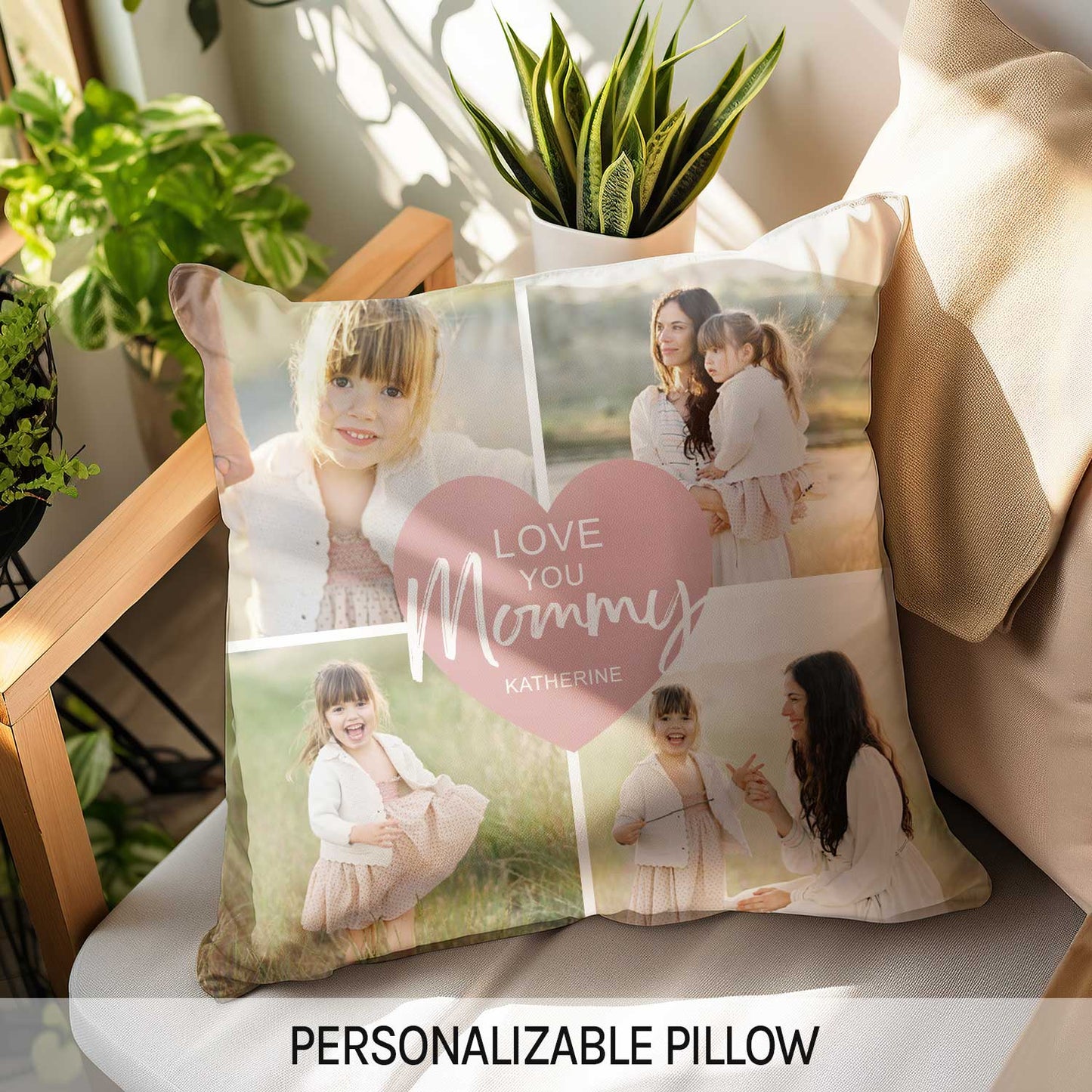 Love You Mommy - Personalized Mother's Day, Birthday, Valentine's Day or Christmas gift For Mom - Custom Pillow - MyMindfulGifts