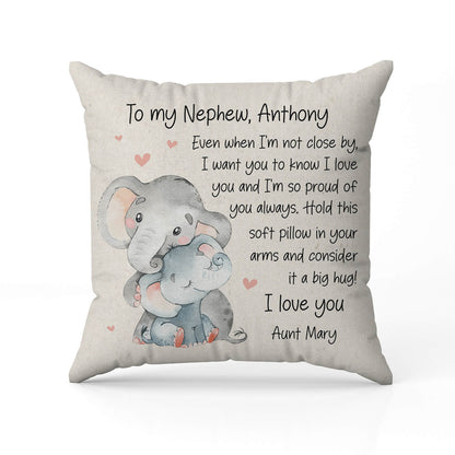 To My Nephew - Personalized  gift For Nephew - Custom Pillow, For Nephew, All Occasions, Birthday, Valentine's Day, Christmas, Custom Text - MyMindfulGifts