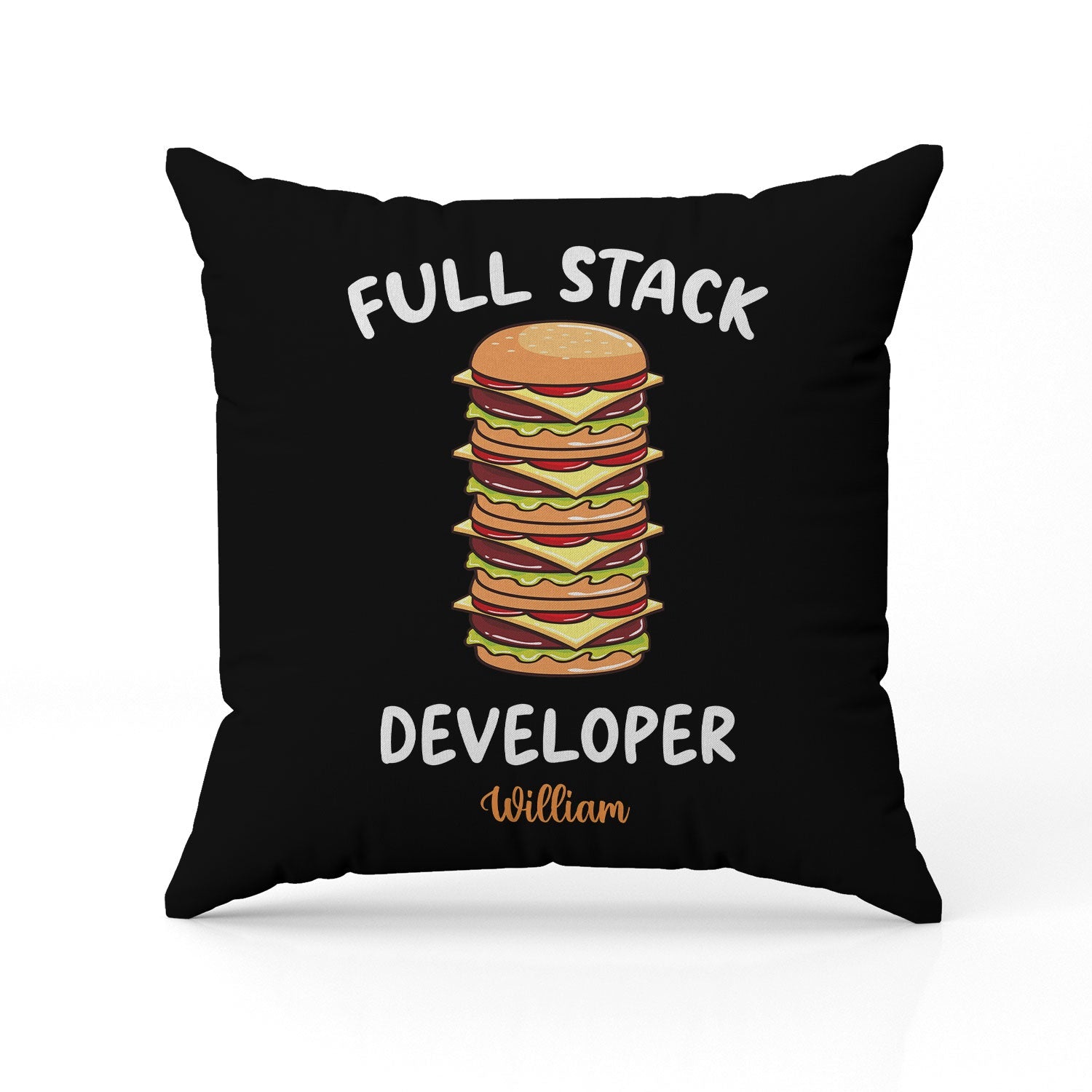 Full Stack Developer - Personalized  gift For Software Engineer - Custom Pillow - MyMindfulGifts