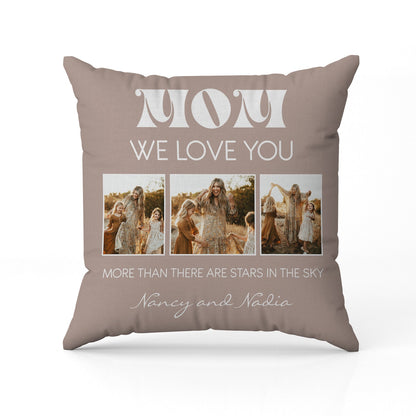 Mom We Love You - Personalized  gift For Mom - Custom Pillow - MyMindfulGifts