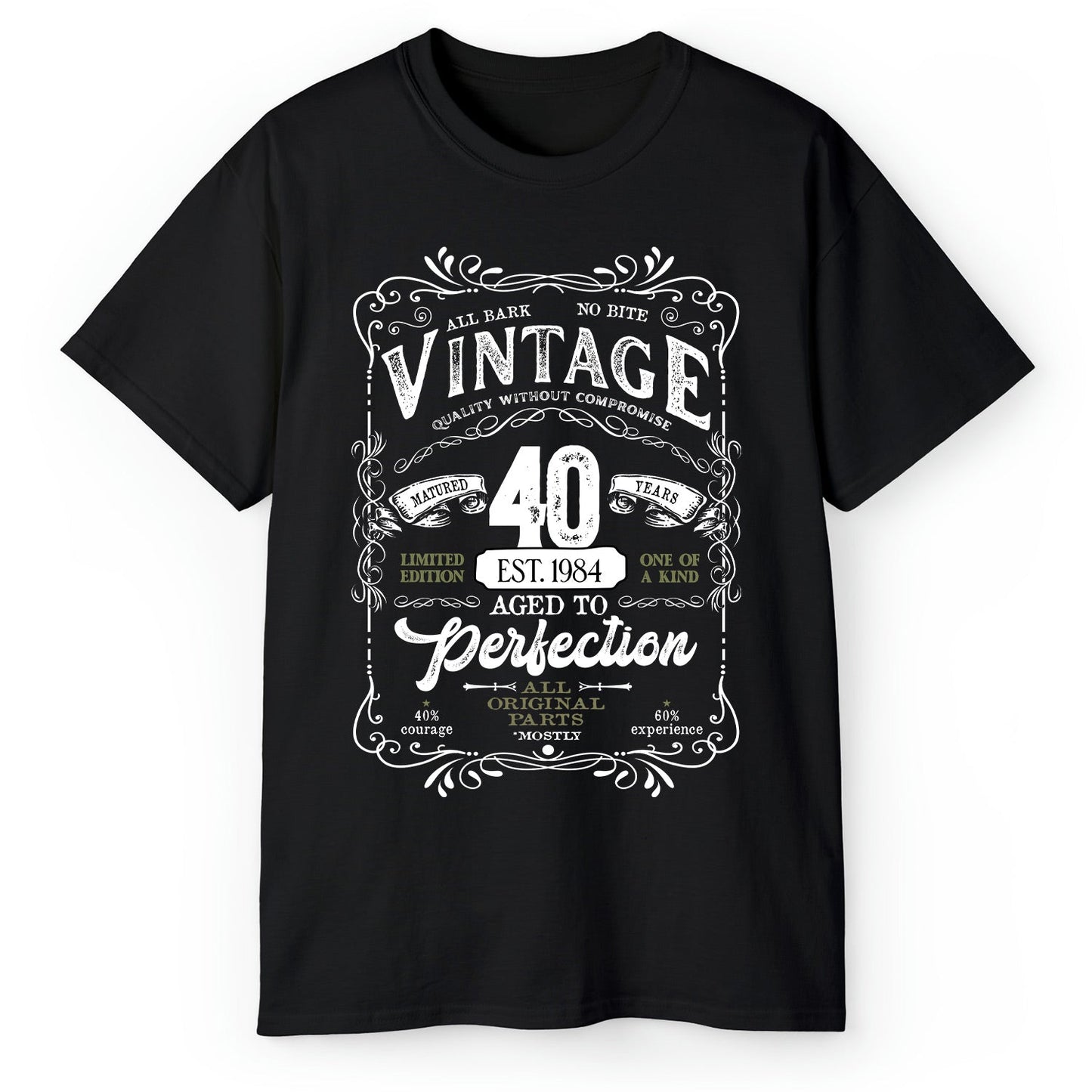 Matured 40 Years - Personalized 40th Birthday gift For 40 Year Old Men - Custom Tshirt - MyMindfulGifts