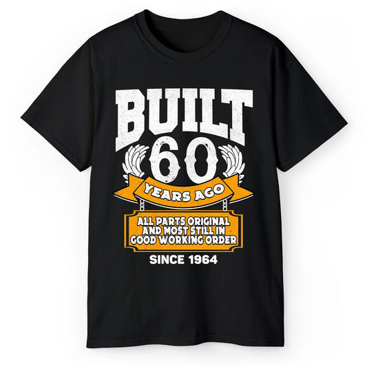 Built 60 Years Ago - Personalized 60th Birthday gift For 60 Year Old - Custom Tshirt - MyMindfulGifts