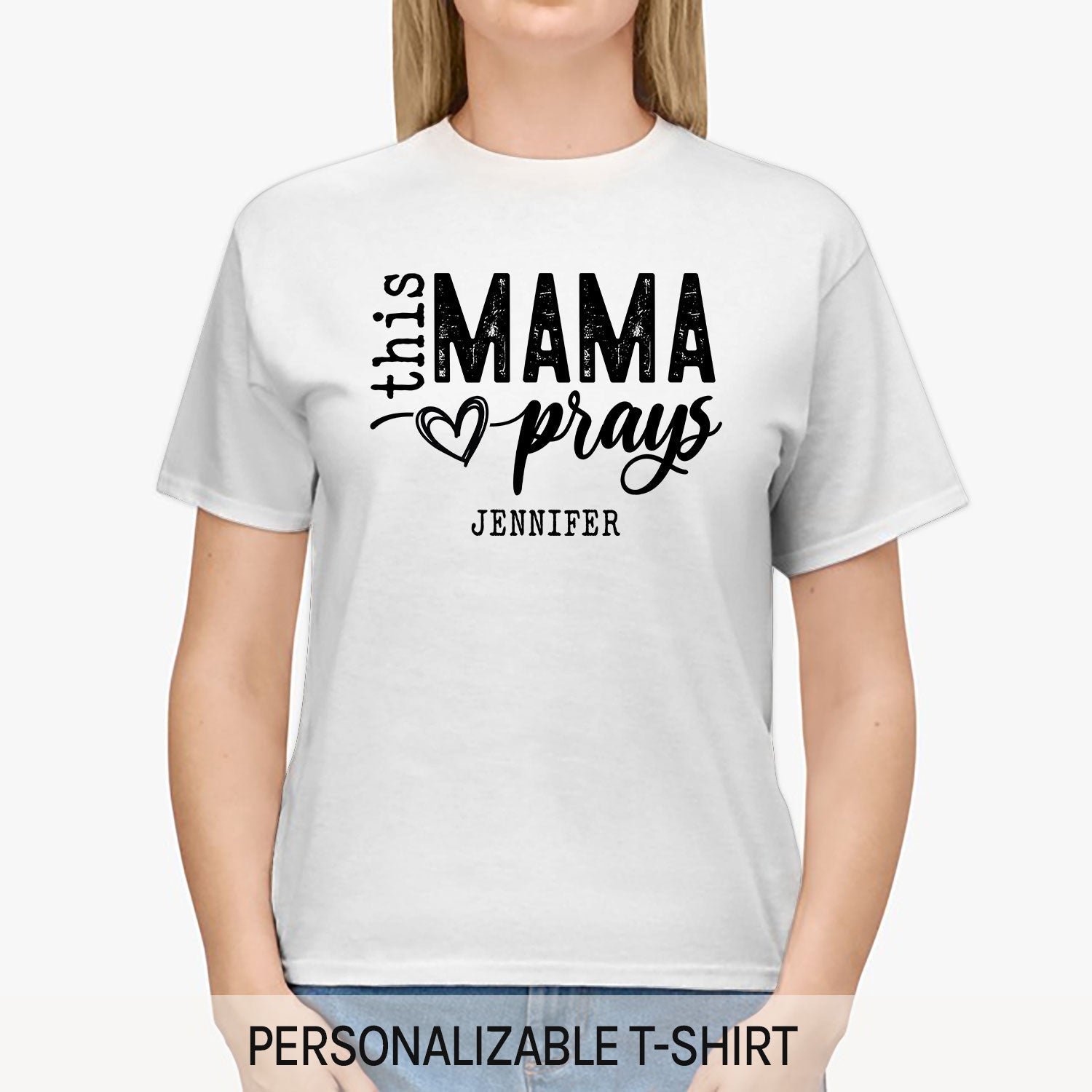 This Mama Prays - Personalized  gift For Christian Mom - Custom Tshirt - MyMindfulGifts