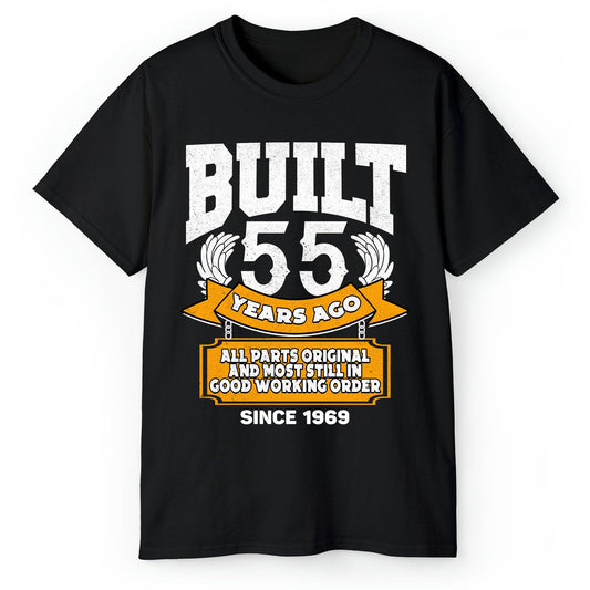 Built 55 Years Ago - Personalized 55th Birthday gift For 55 Year Old - Custom Tshirt - MyMindfulGifts