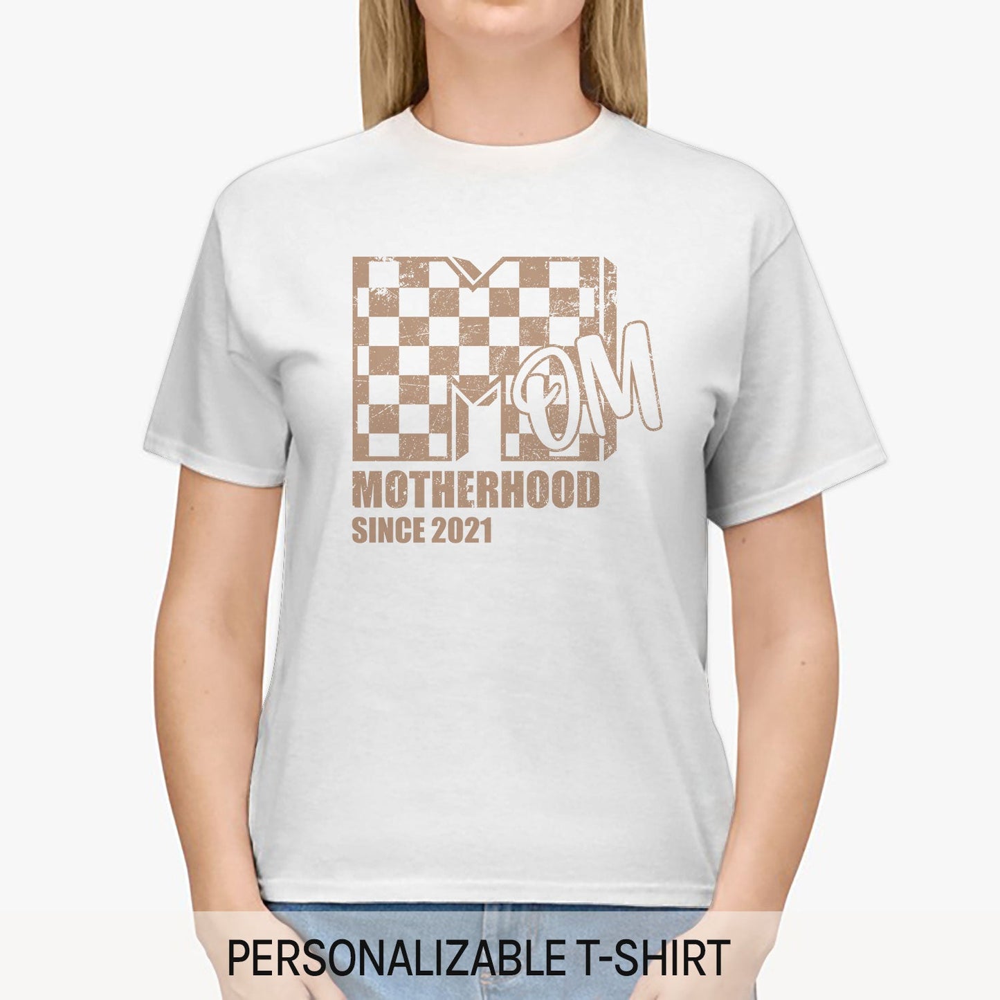 Motherhood - Personalized  gift For Mom - Custom Tshirt - MyMindfulGifts