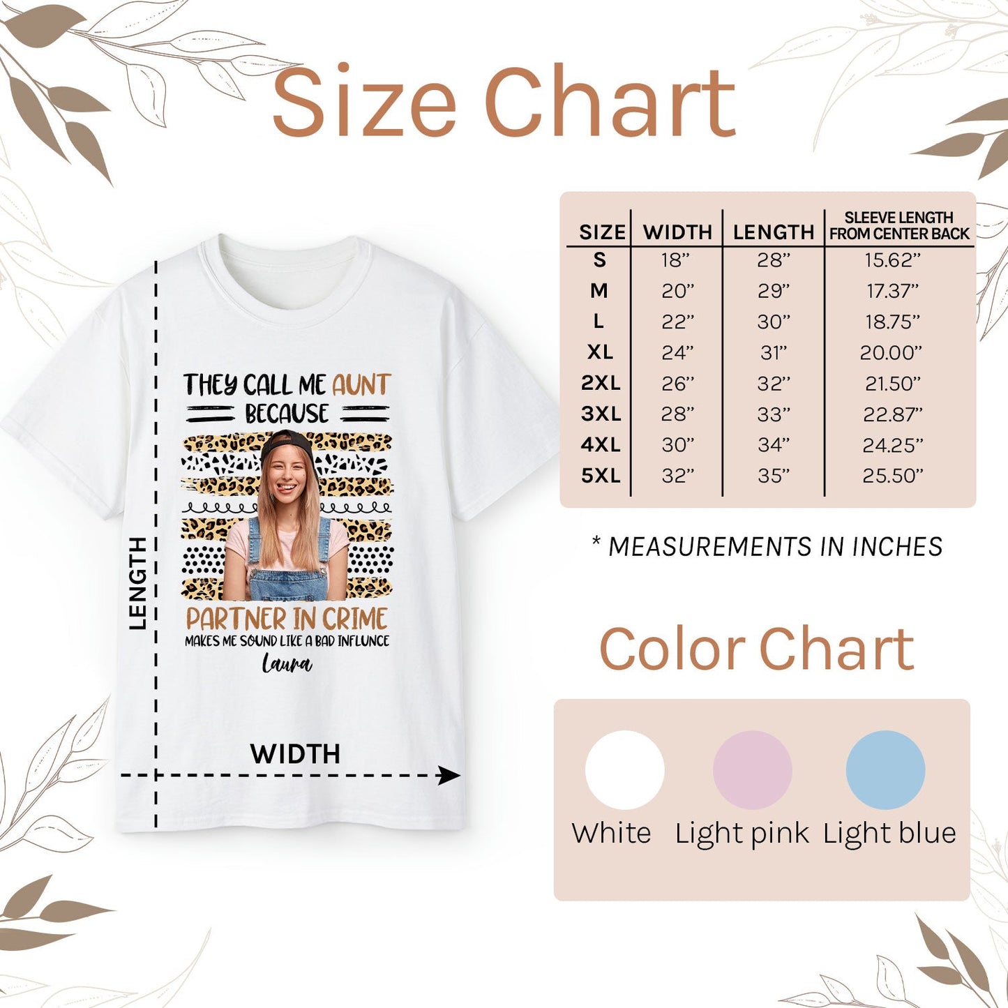 Partner In Crime - Personalized  gift For Aunt - Custom Tshirt - MyMindfulGifts