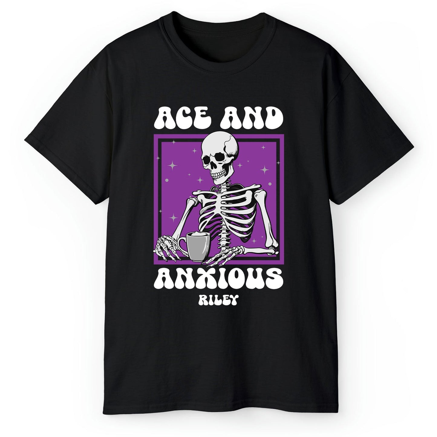 Ace And Anxious - Personalized  gift For Asexual - Custom Tshirt - MyMindfulGifts