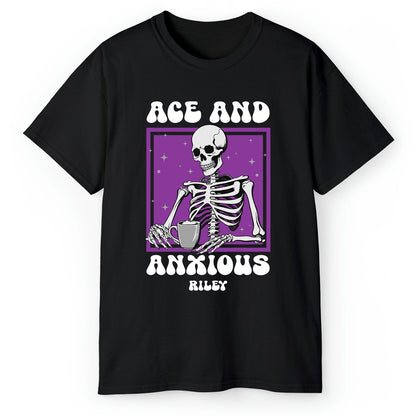 Ace And Anxious - Personalized  gift For Asexual - Custom Tshirt - MyMindfulGifts