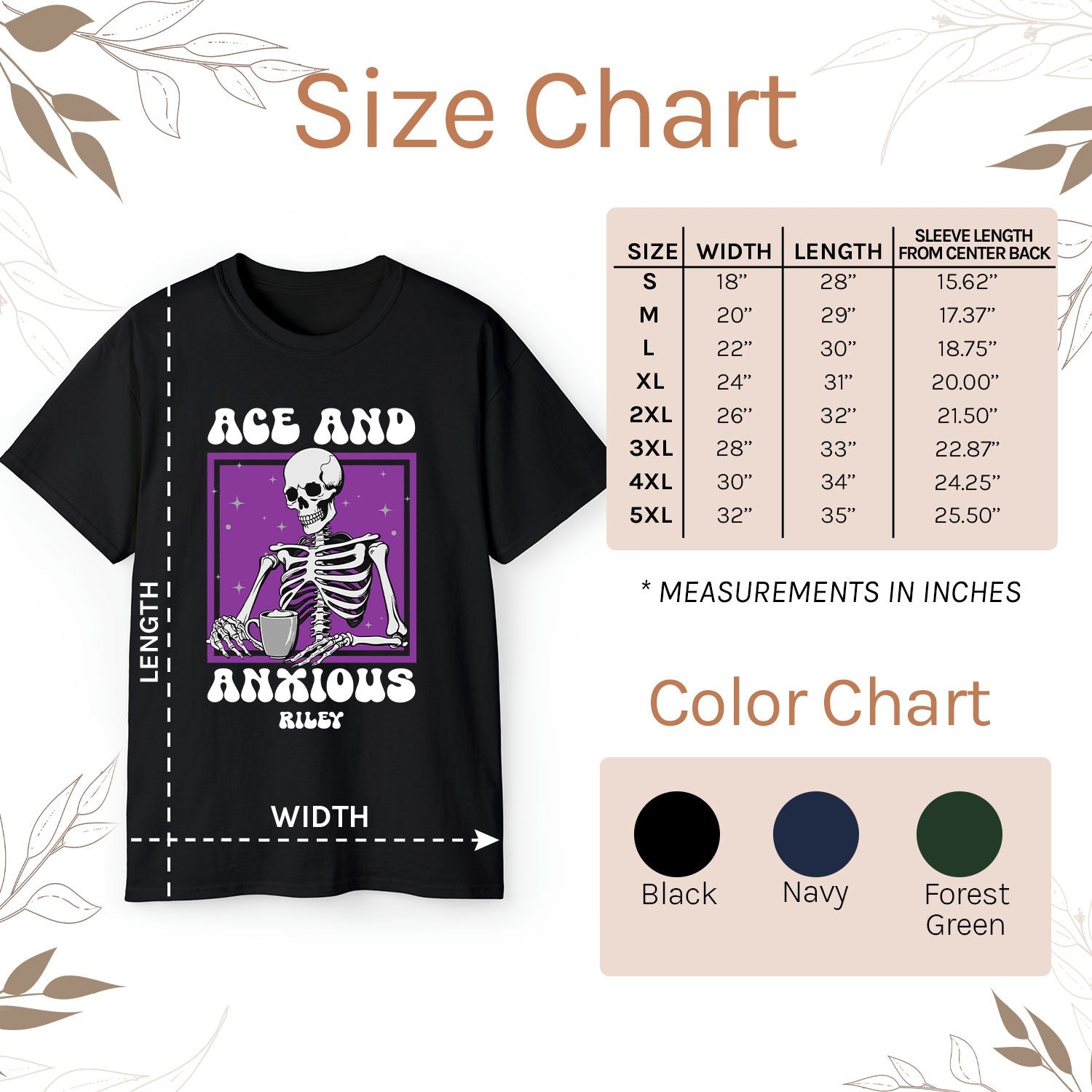 Ace And Anxious - Personalized  gift For Asexual - Custom Tshirt - MyMindfulGifts