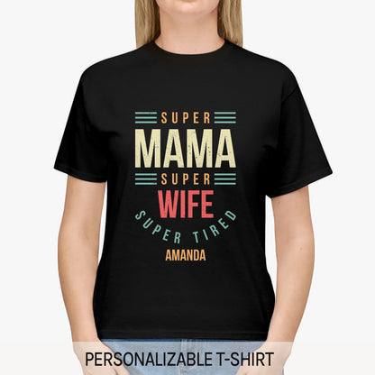 Mom Motherhood - Personalized  gift For Mom - Custom Tshirt - MyMindfulGifts