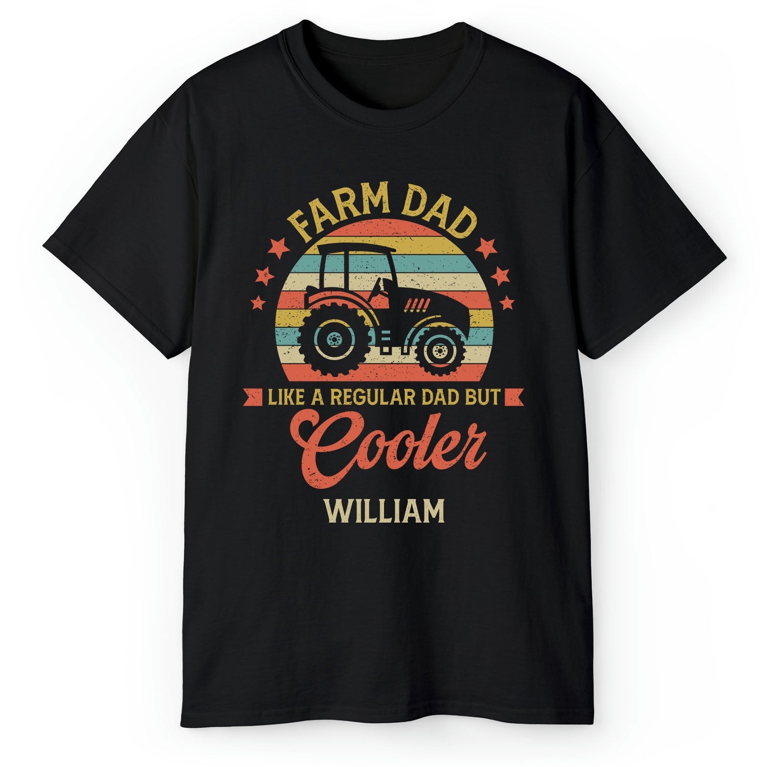 Like A Regular Dad But Cooler - Personalized  gift For Farmer Dad - Custom Tshirt - MyMindfulGifts