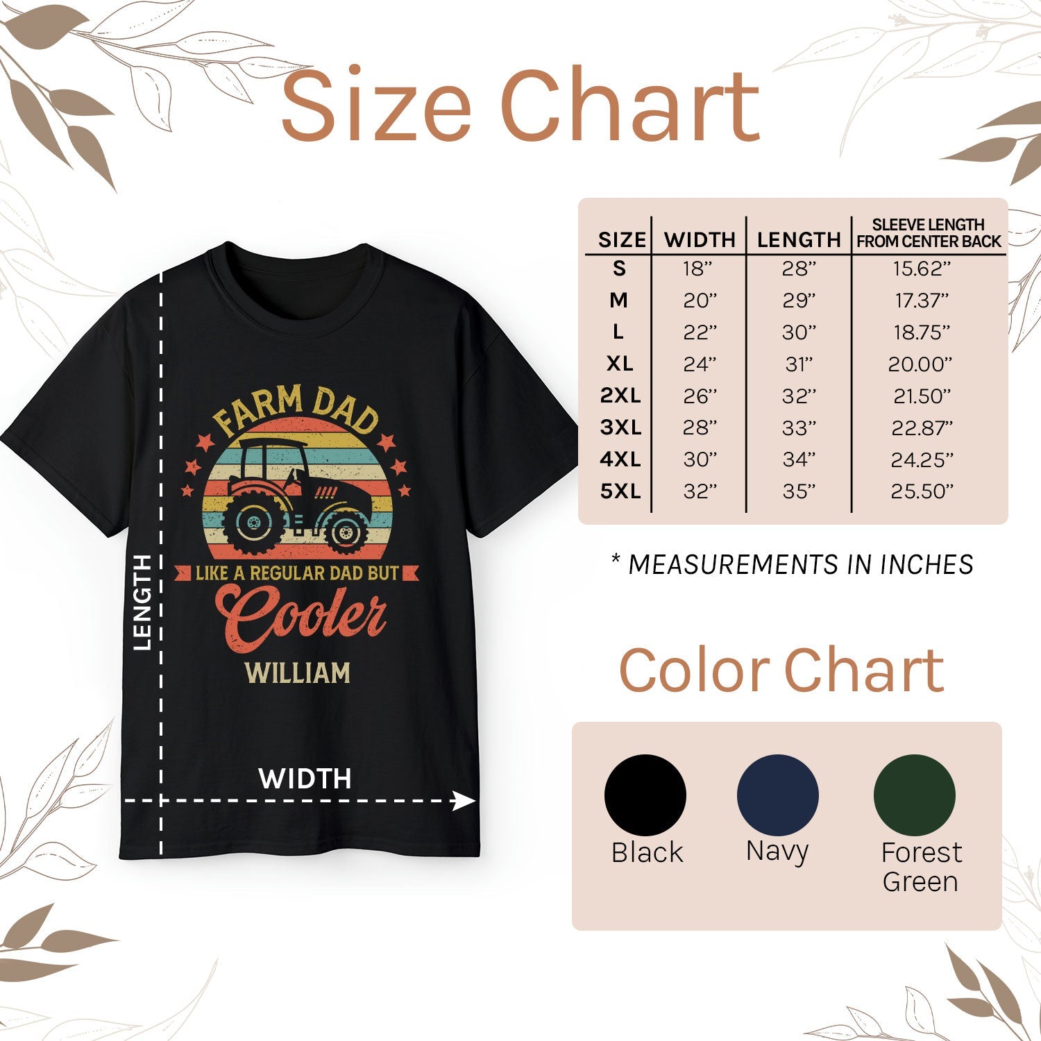 Like A Regular Dad But Cooler - Personalized  gift For Farmer Dad - Custom Tshirt - MyMindfulGifts