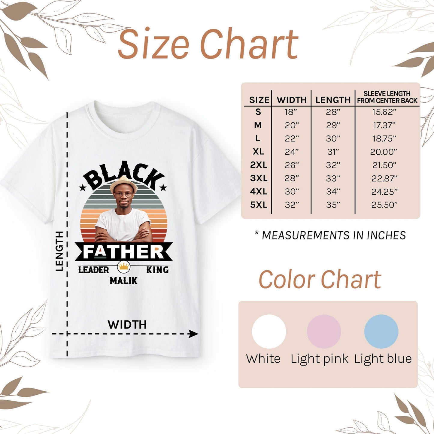 Black Father - Personalized  gift For Black Dad - Custom Tshirt - MyMindfulGifts