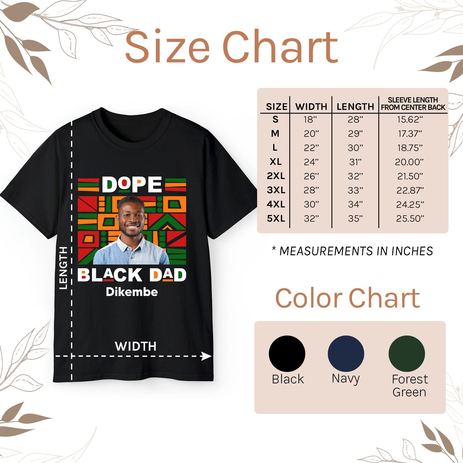 Dope Black Dad - Personalized  gift For Black Dad - Custom Tshirt - MyMindfulGifts