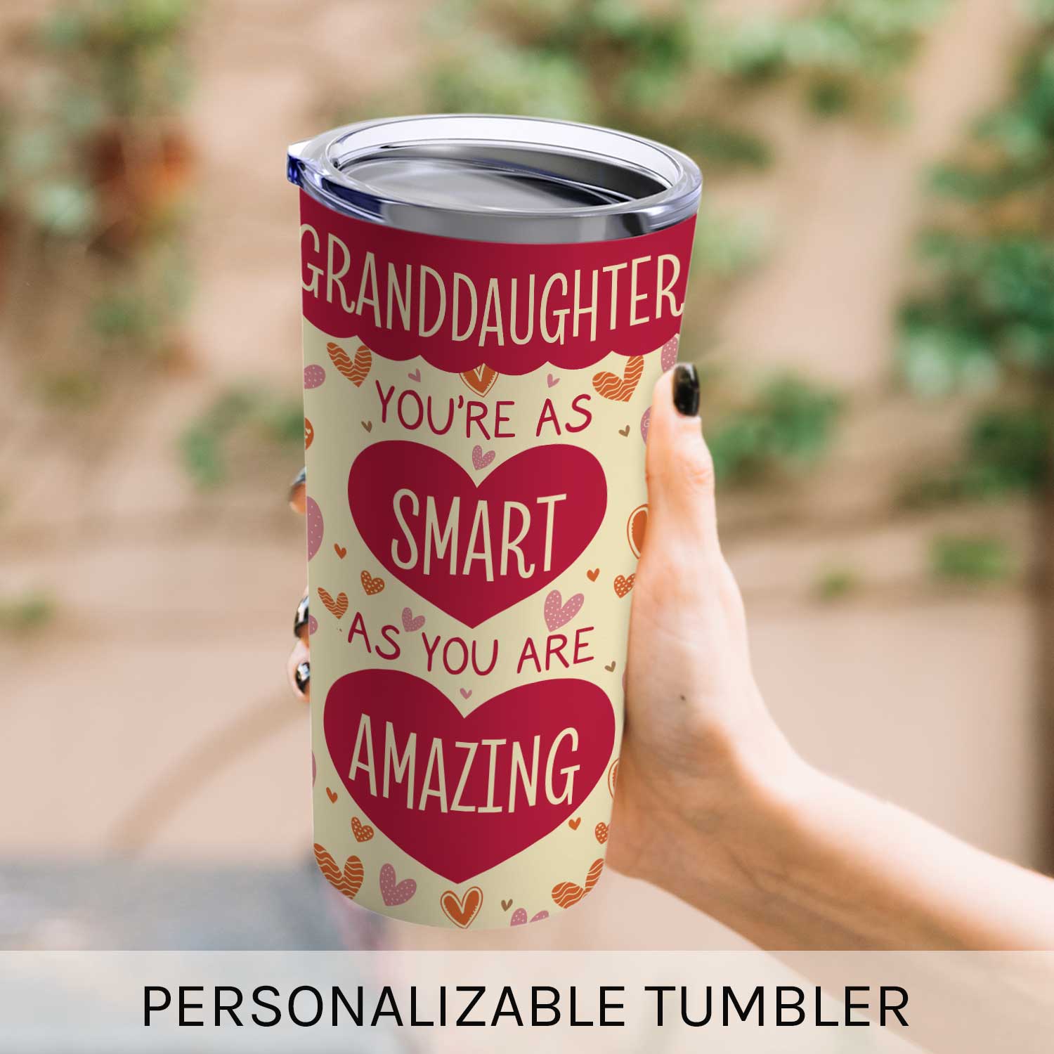 You're As Smart As You Are Amazing - Personalized Mother's Day, Birthday, Valentine's Day or Christmas gift For Granddaughter - Custom Tumbler - MyMindfulGifts