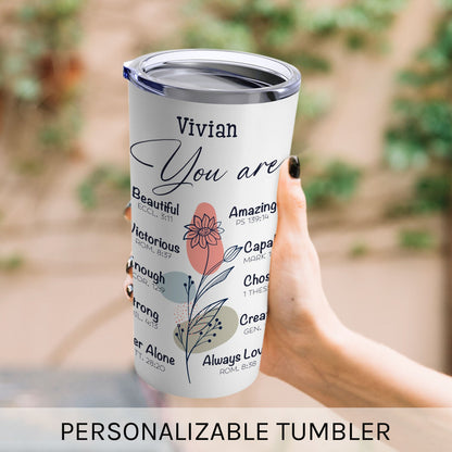 You Are Religious Inspirational Gift - Personalized  gift For Friends - Custom Tumbler - MyMindfulGifts
