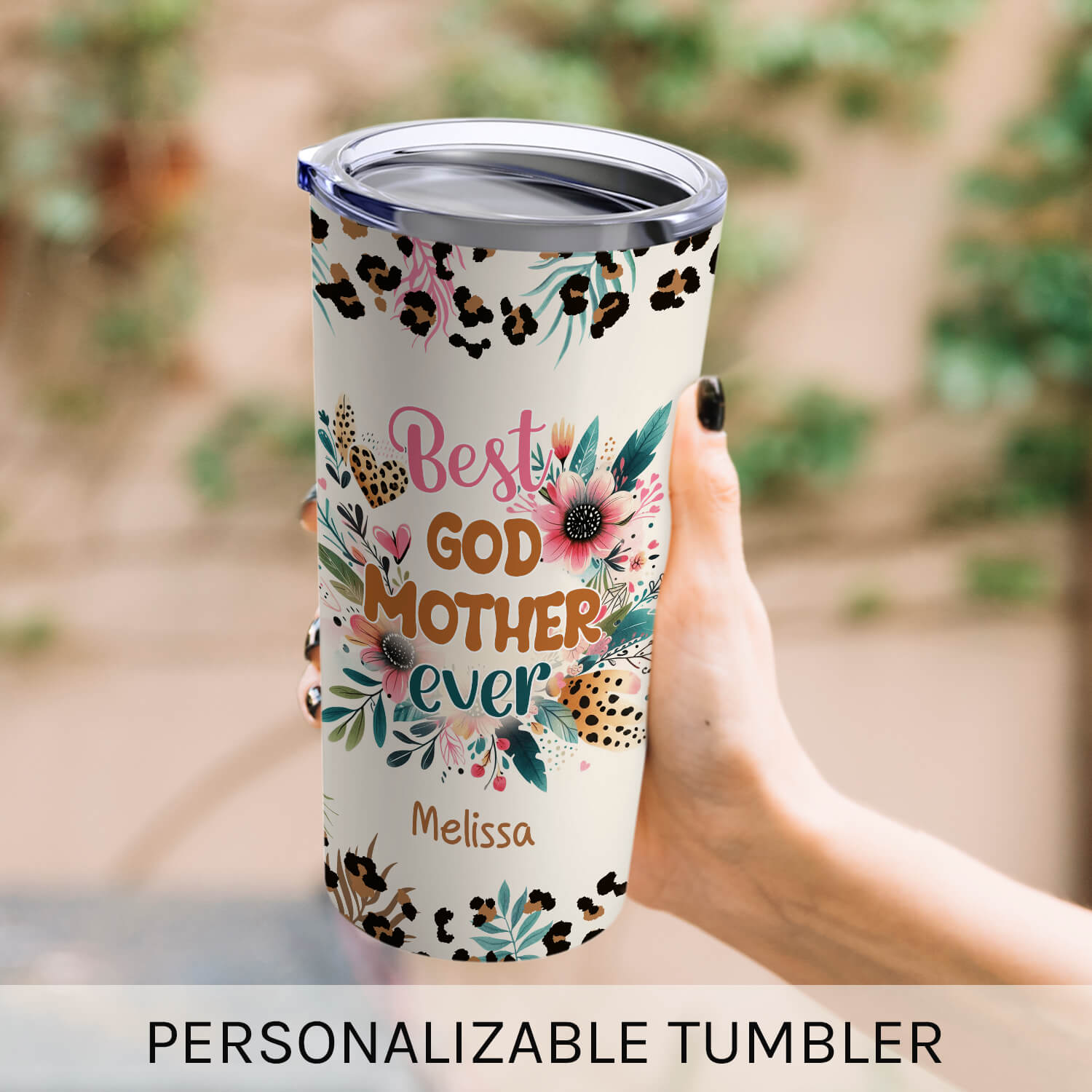 Best Godmother Ever - Personalized  gift For Godmother - Custom Tumbler - MyMindfulGifts
