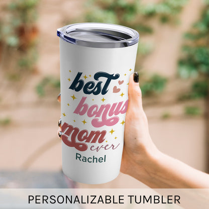Sometimes You Forget That You're Awesome - Personalized  gift For Bonus Mom - Custom Tumbler - MyMindfulGifts