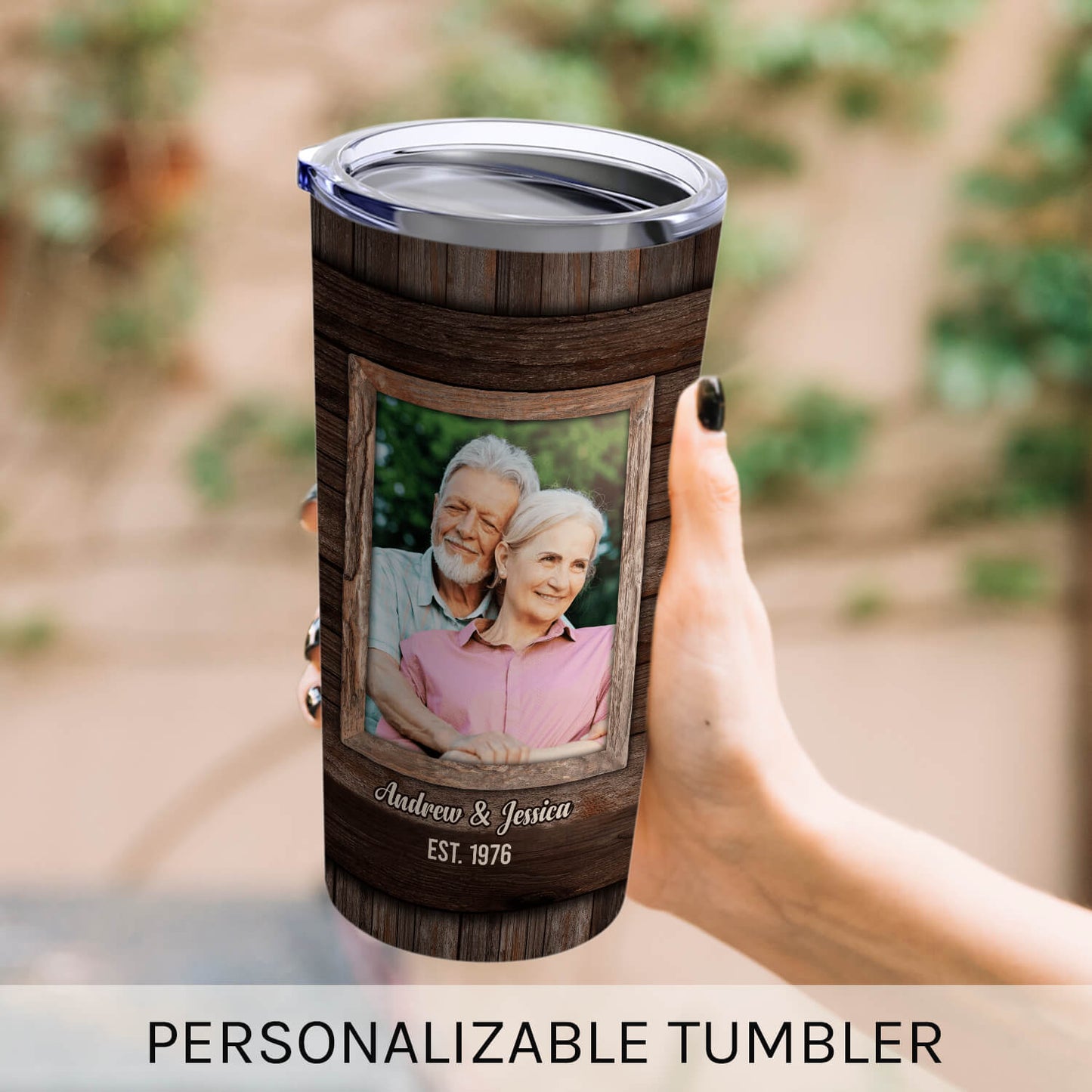 Home Is Wherever I'm With You - Personalized 48 Year Anniversary gift For Husband or Wife - Custom Tumbler - MyMindfulGifts