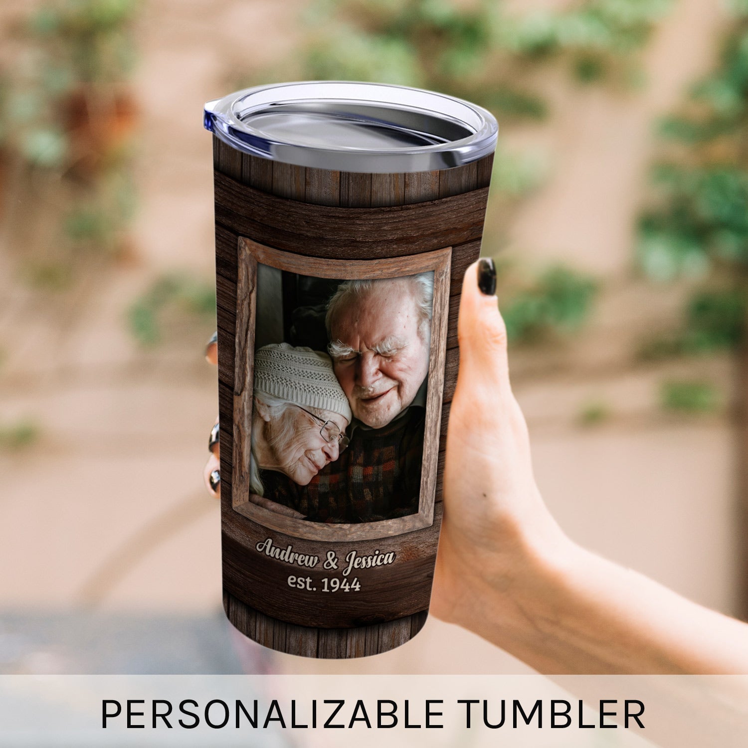 Home Is Wherever I'm With You - Personalized 80 Year Anniversary gift For Parents, Husband or Wife - Custom Tumbler - MyMindfulGifts