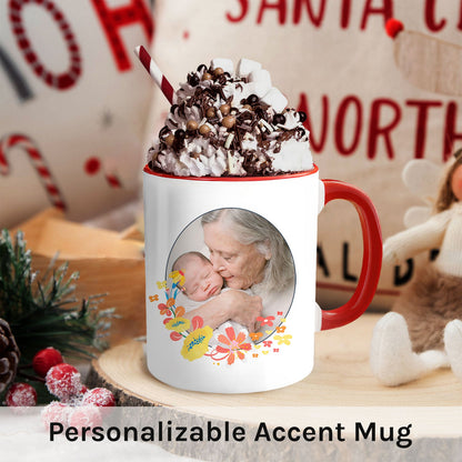 Great Grammy - Personalized Mother's Day, Birthday or Christmas gift For Great Grandma - Custom Accent Mug - MyMindfulGifts