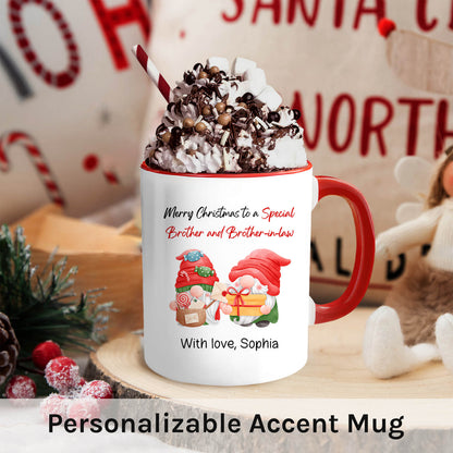 To A Special - Personalized Christmas gift For Siblings and Inlaws - Custom Accent Mug - MyMindfulGifts