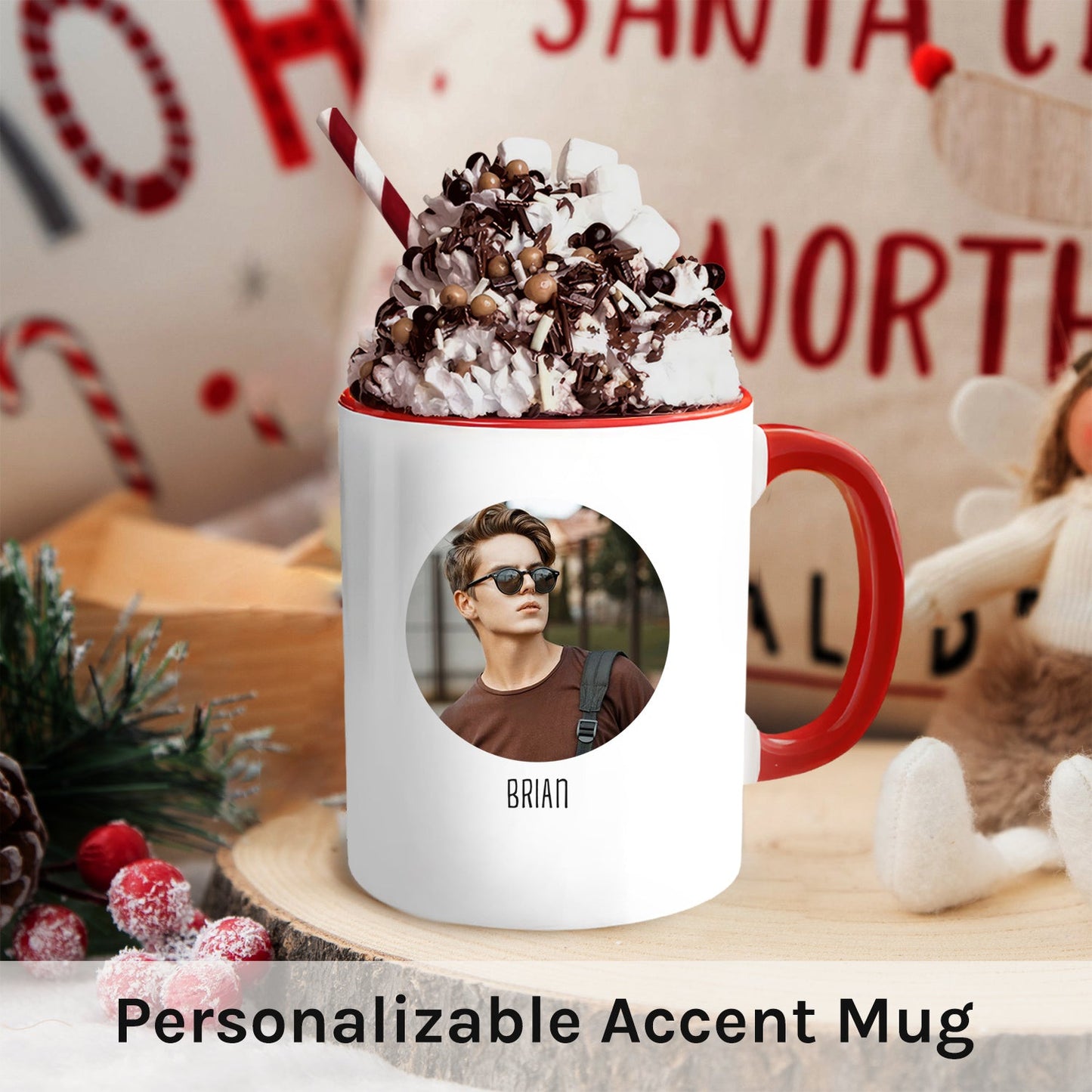 A Super Cool Grandson - Personalized Birthday or Christmas gift For Grandson - Custom Accent Mug - MyMindfulGifts
