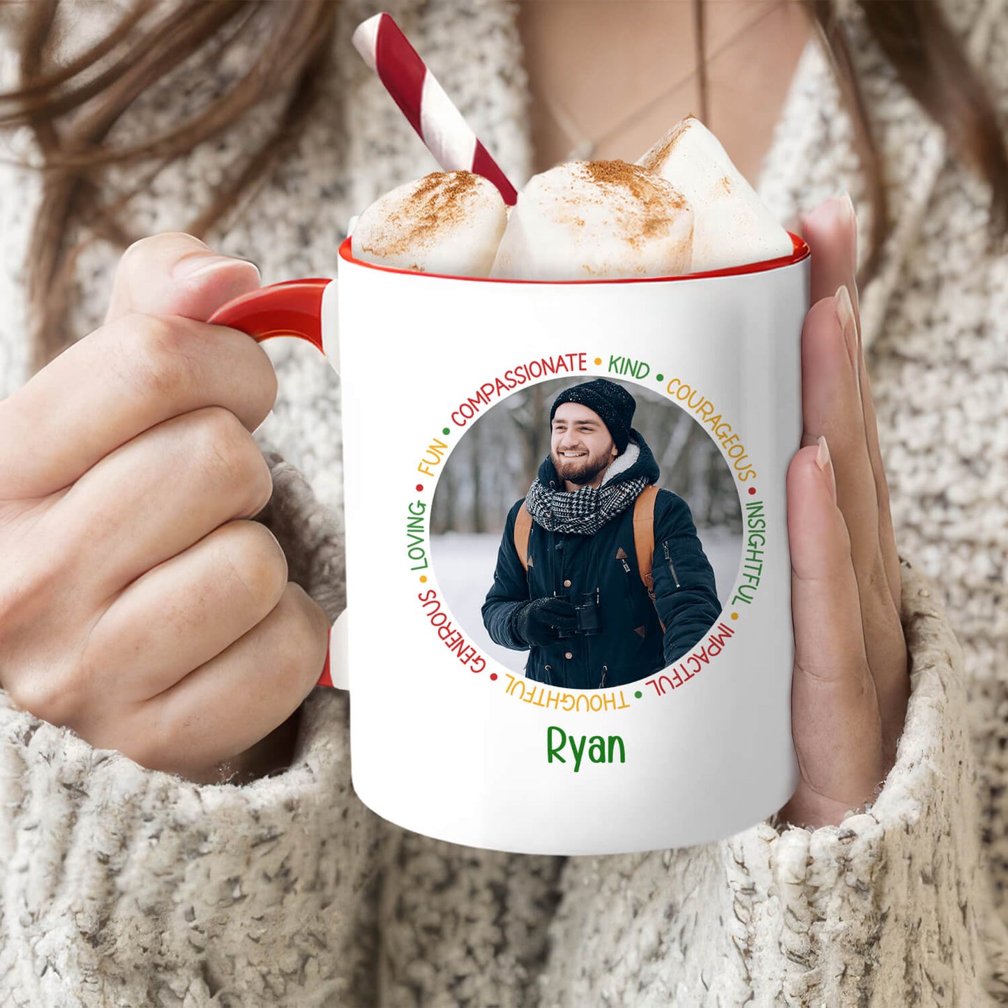 Best Son In Law Ever - Personalized Christmas gift For Son In Law - Custom Accent Mug - MyMindfulGifts