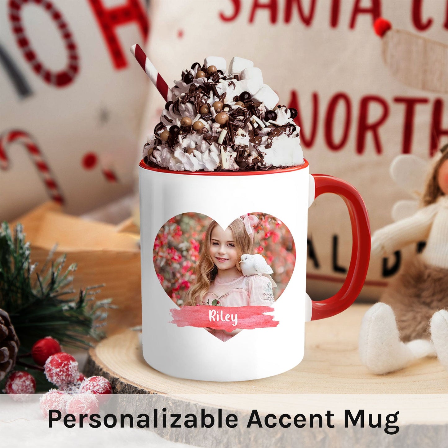 Granddaughter - Personalized Birthday or Christmas gift For Granddaughter - Custom Accent Mug - MyMindfulGifts