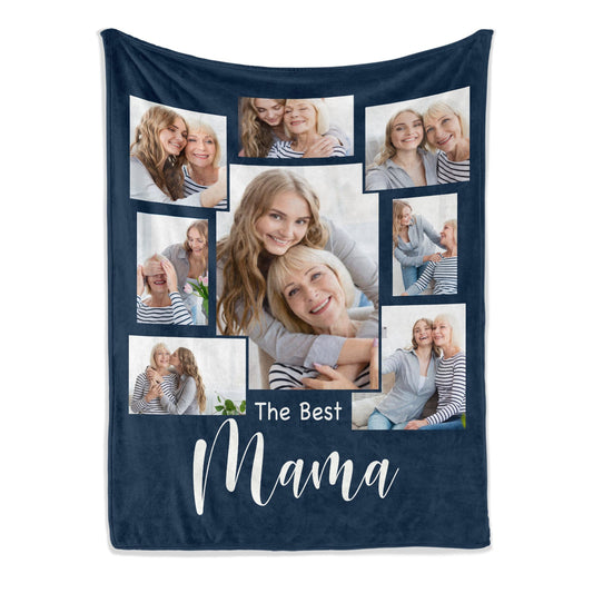 The best mama - Personalized Mother's Day or Birthday gift for Mom - Custom Blanket - MyMindfulGifts