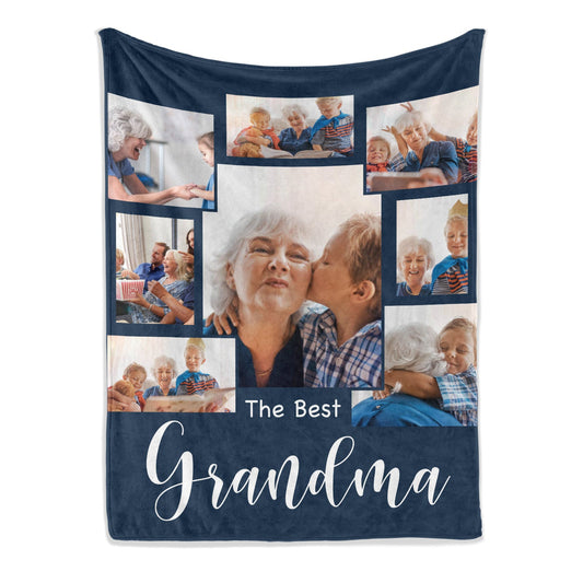 The best grandma - Personalized Mother's Day or Birthday gift for Grandma - Custom Blanket - MyMindfulGifts