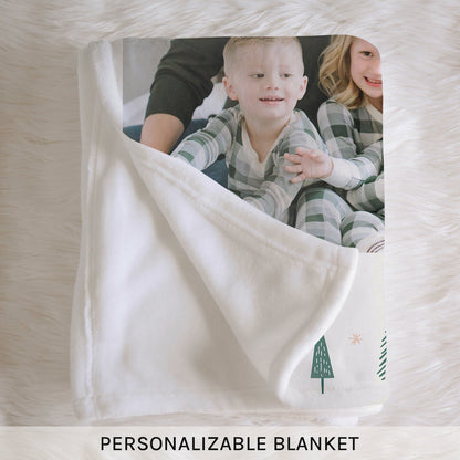 Joyful - Personalized Christmas gift for Family - Custom Blanket - MyMindfulGifts
