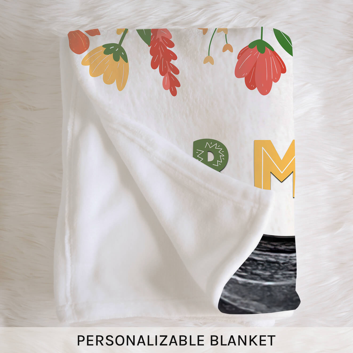 Dear Mommy - Personalized First Christmas gift for Mom to be - Custom Blanket - MyMindfulGifts