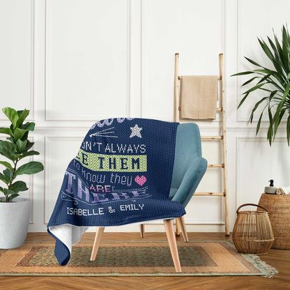 Good Friends Are Like Stars - Personalized Birthday or Christmas gift Long Distance Friends - Custom Blanket - MyMindfulGifts